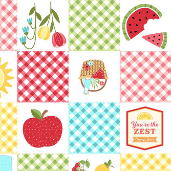 Sippin' on Sunshine MAS11070-Z Multi by Kimberbell for Maywood Studio, Image