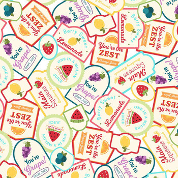Sippin' on Sunshine MAS11072-Z Multi by Kimberbell for Maywood Studio, Image