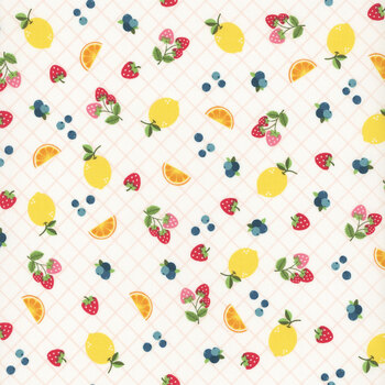 Sippin' on Sunshine MAS11073-W White by Kimberbell for Maywood Studio, Image