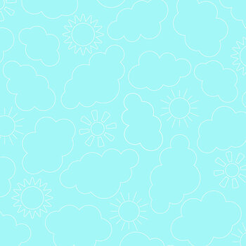 Sippin' on Sunshine MAS11077-Q Aqua by Kimberbell for Maywood Studio, Image