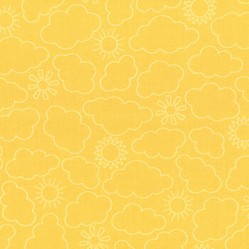 Sippin' on Sunshine MAS11077-S Yellow by Kimberbell for Maywood Studio, Image