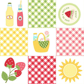 Sippin' on Sunshine MASC11079-Z Multi by Kimberbell for Maywood Studio, Image