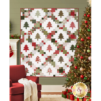 Evergreen Quilt Kit - Berry & Pine, Image