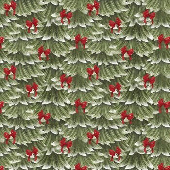 Very Merry Gingerbread 24615 Green by Beth Albert for 3 Wishes Fabrics, Image
