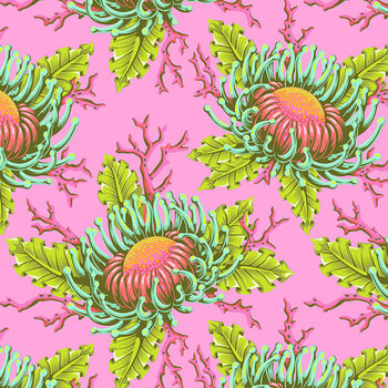 Floral Reef PWTP265.CORALLINE by Tula Pink for FreeSpirit Fabrics, Image