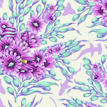 Floral Reef PWTP267.ULTRAVIOLET by Tula Pink for FreeSpirit Fabrics, Image