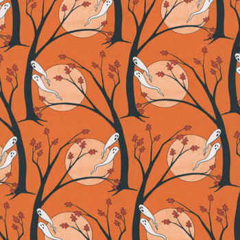 Moonlit Mischief PWMY046.ORANGE by Mary Engelbreit for FreeSpirit Fabrics