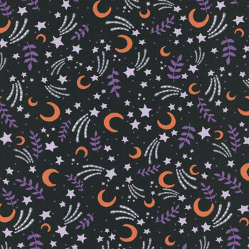 Moonlit Mischief PWMY051.BLACK by Mary Engelbreit for FreeSpirit Fabrics