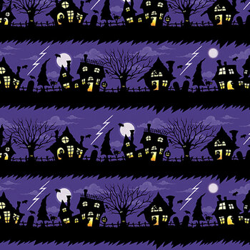 Moonlit Mischief PWMY053.PURPLE by Mary Engelbreit for FreeSpirit Fabrics, Image
