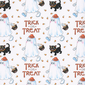 Moonlit Mischief PWMY054.WHITE by Mary Engelbreit for FreeSpirit Fabrics