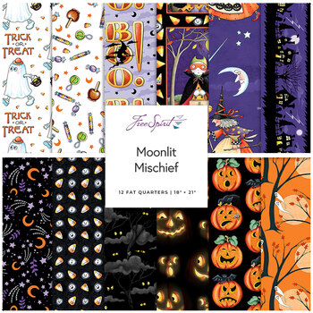 Moonlit Mischief  12 FQ Set by Mary Engelbreit for FreeSpirit Fabrics, Image
