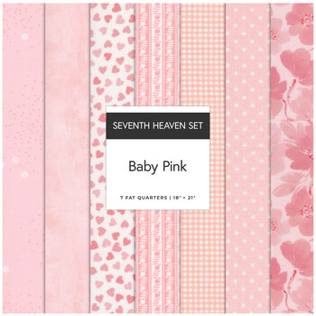 Seventh Heaven  7 FQ Set - Baby Pink, Image