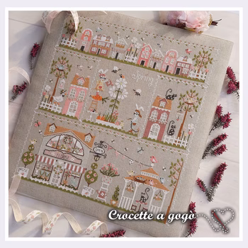 Spring in the City Cross Stitch Pattern, Image