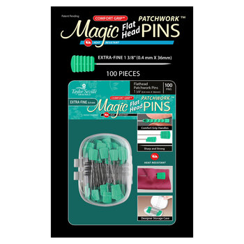 Magic Flathead Patchwork Pins - Extra Fine - 100pc, Image