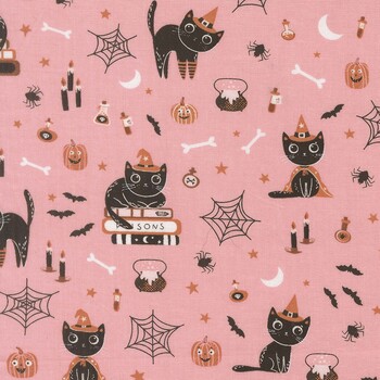 Purrs and Boos 39060-13 Candy by Elena Amo for Moda Fabrics, Image