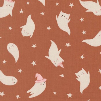 Purrs and Boos 39061-15 Spice by Elena Amo for Moda Fabrics, Image