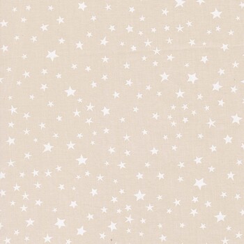 Purrs and Boos 39066-21 Moonbeam - White by Elena Amo for Moda Fabrics, Image