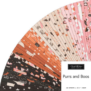 Purrs and Boos  Jelly Roll by Elena Amo for Moda Fabrics - RESERVE, Image