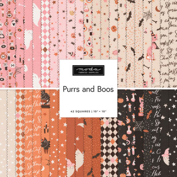 Purrs and Boos Layer Cake by Elena Amo for Moda Fabrics - RESERVE, Image