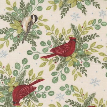 When Snow Falls 56170-11 Snowy White by Deb Strain for Moda Fabrics, Image