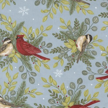 When Snow Falls 56170-12 Winter Sky by Deb Strain for Moda Fabrics, Image