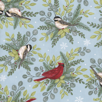 When Snow Falls 56170-12 Winter Sky by Deb Strain for Moda Fabrics, Image