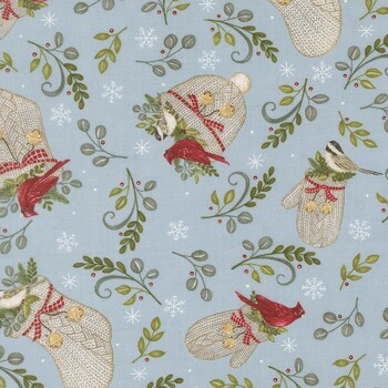 When Snow Falls 56171-12 Winter Sky by Deb Strain for Moda Fabrics, Image
