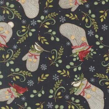 When Snow Falls 56171-13 Night Sky by Deb Strain for Moda Fabrics, Image