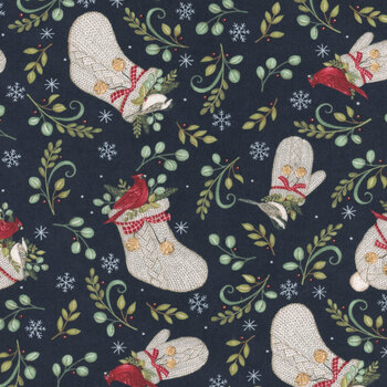 When Snow Falls 56171-13 Night Sky by Deb Strain for Moda Fabrics, Image