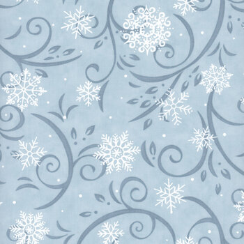 When Snow Falls 56172-12 Winter Sky by Deb Strain for Moda Fabrics, Image