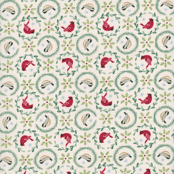 When Snow Falls 56173-11 Snowy White by Deb Strain for Moda Fabrics, Image