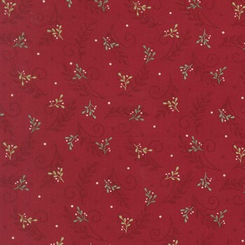 When Snow Falls 56175-14 Berry Red by Deb Strain for Moda Fabrics, Image