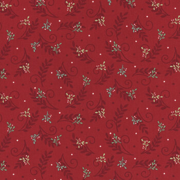 When Snow Falls 56175-14 Berry Red by Deb Strain for Moda Fabrics, Image