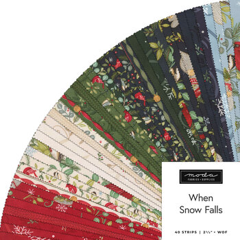 When Snow Falls  Jelly Roll by Deb Strain for Moda Fabrics - RESERVE, Image