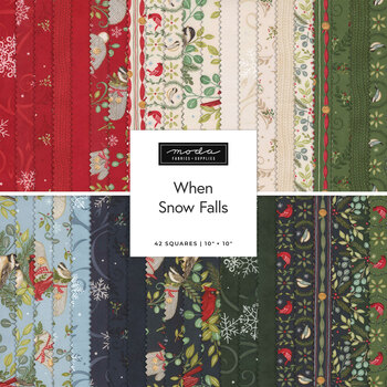 When Snow Falls Layer Cake by Deb Strain for Moda Fabrics - RESERVE, Image