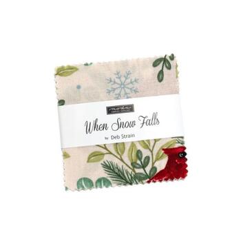 When Snow Falls  Mini Charm Pack by Deb Strain for Moda Fabrics - RESERVE, Image