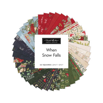 When Snow Falls  Mini Charm Pack by Deb Strain for Moda Fabrics - RESERVE, Image
