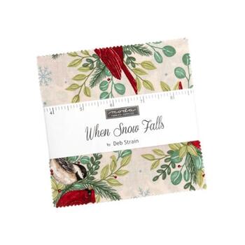 When Snow Falls  Charm Pack by Deb Strain for Moda Fabrics - RESERVE, Image