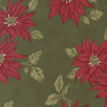 Candlelight Christmas 44420-15 Holly by 3 Sisters for Moda Fabrics, Image