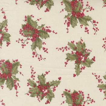 Candlelight Christmas 44421-11 Cream by 3 Sisters for Moda Fabrics, Image