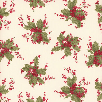 Candlelight Christmas 44421-11 Cream by 3 Sisters for Moda Fabrics, Image