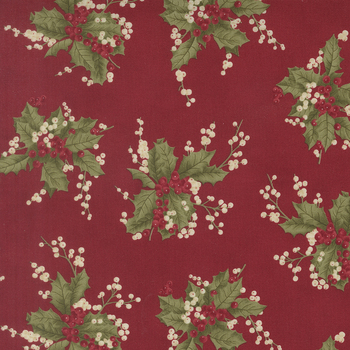 Candlelight Christmas 44421-13 Crimson by 3 Sisters for Moda Fabrics, Image