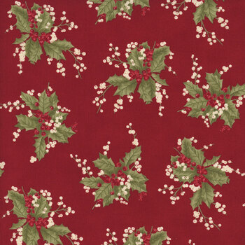 Candlelight Christmas 44421-13 Crimson by 3 Sisters for Moda Fabrics, Image
