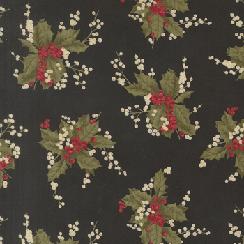 Candlelight Christmas 44421-16 Ebony by 3 Sisters for Moda Fabrics, Image