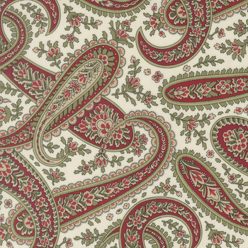 Candlelight Christmas 44422-11 Cream by 3 Sisters for Moda Fabrics, Image