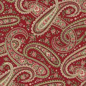 Candlelight Christmas 44422-13 Crimson by 3 Sisters for Moda Fabrics, Image
