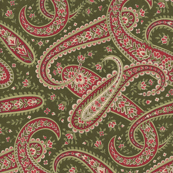Candlelight Christmas 44422-15 Holly by 3 Sisters for Moda Fabrics, Image