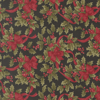 Candlelight Christmas 44423-16 Ebony by 3 Sisters for Moda Fabrics, Image