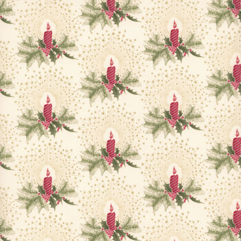 Candlelight Christmas 44424-11 Cream by 3 Sisters for Moda Fabrics, Image