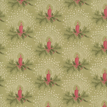 Candlelight Christmas 44424-14 Sage by 3 Sisters for Moda Fabrics, Image